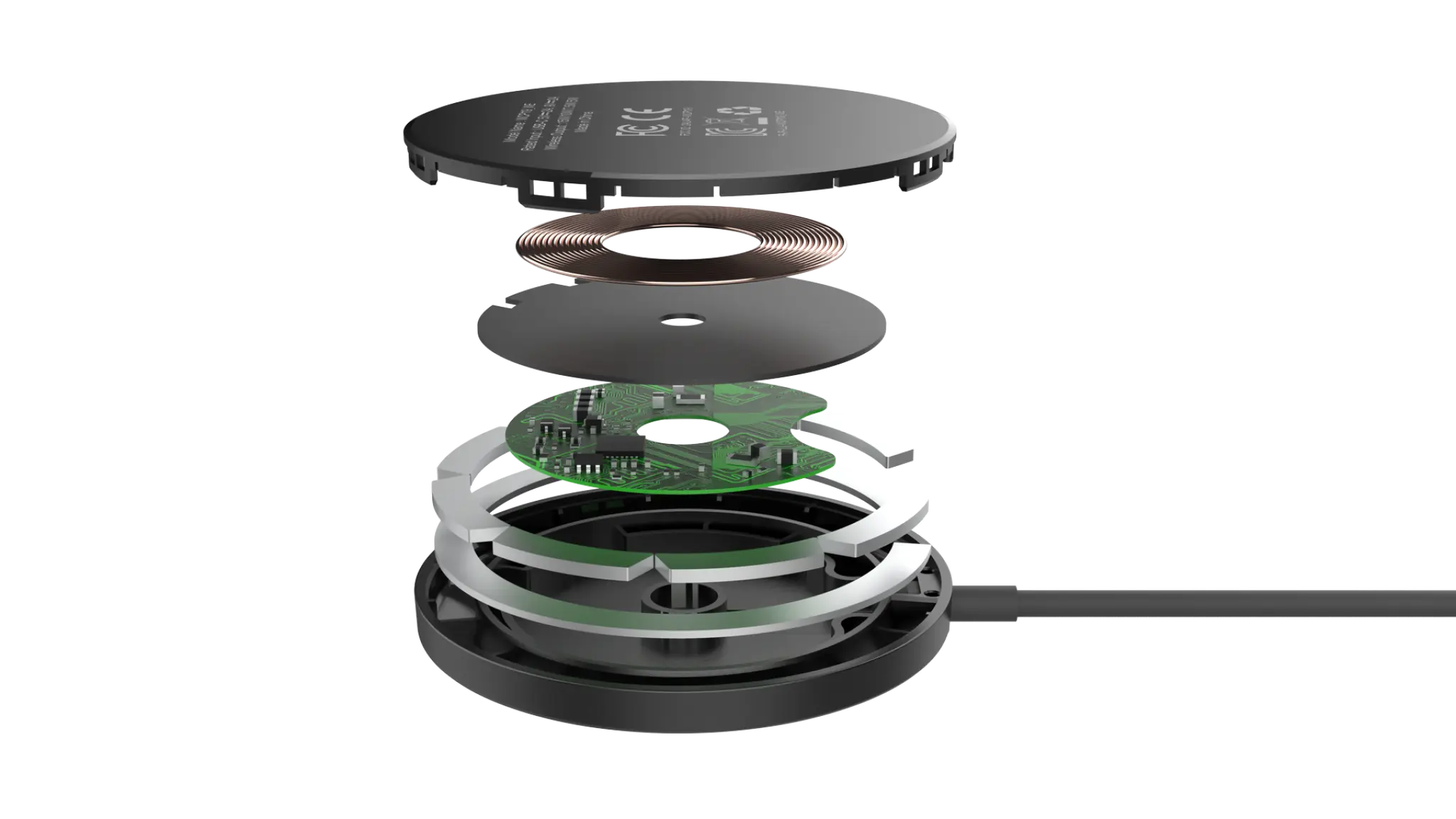 Energizer 15W magnetisk trådløs oplader. Sort