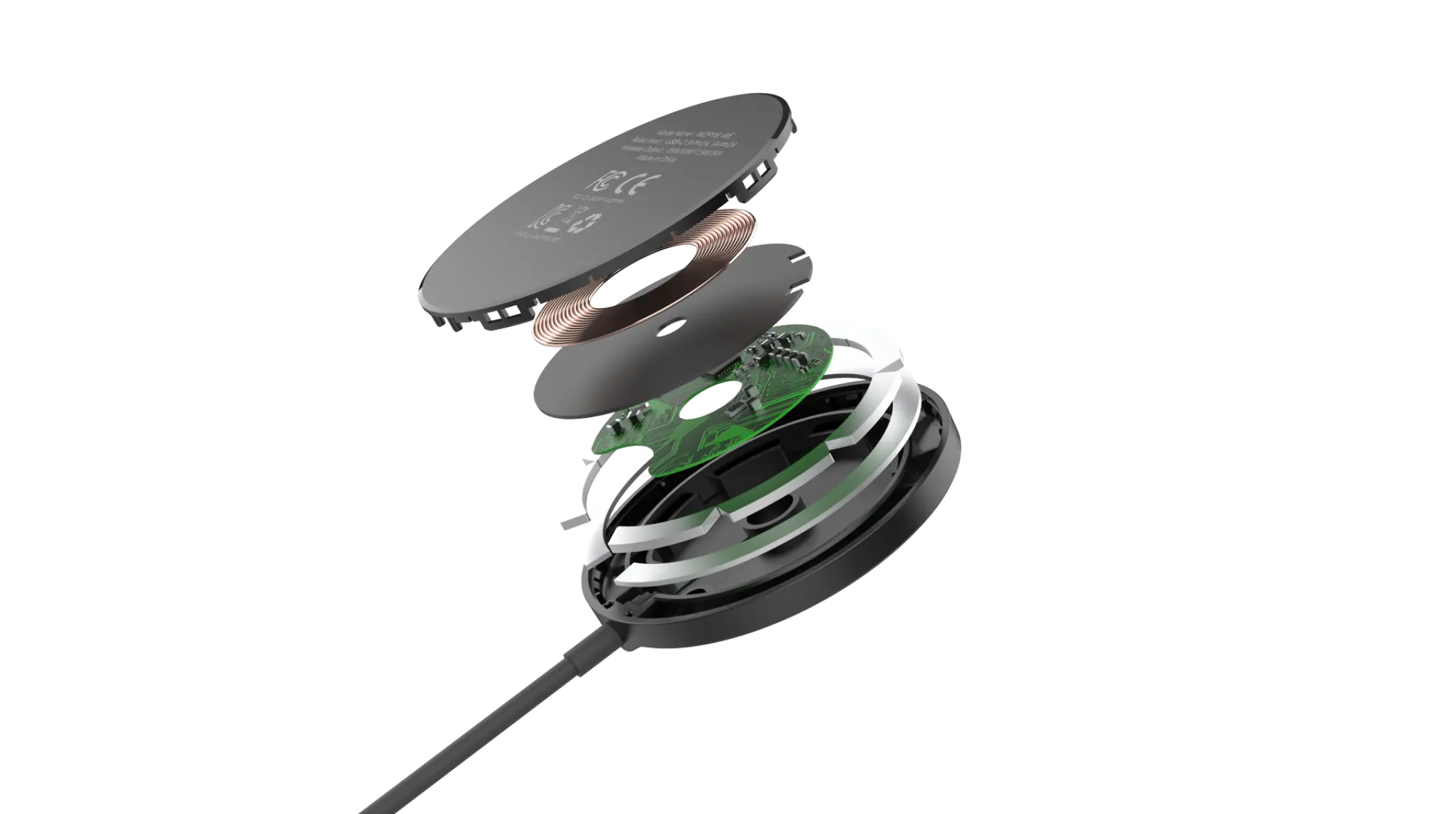 Energizer 15W magnetisk trådløs oplader. Sort