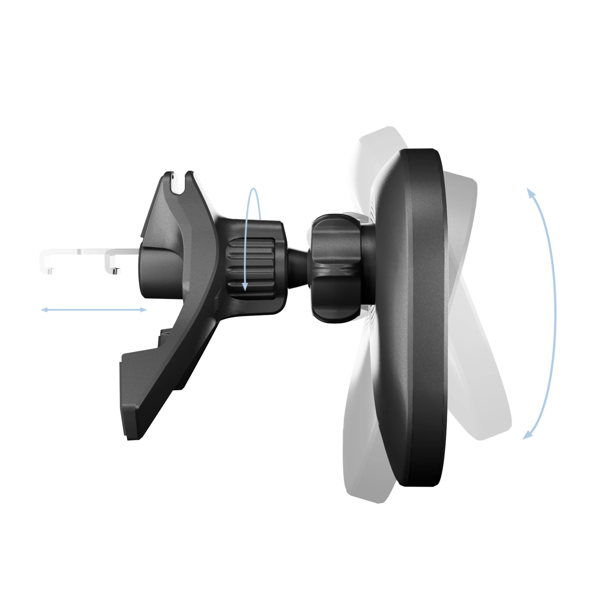 PURO Power Mag Holder magnetisk bilholder med trådløs Qi2-opladning