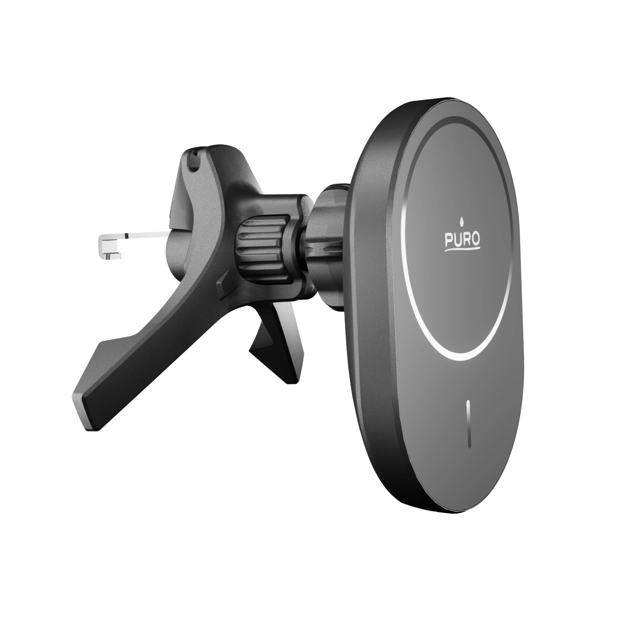 PURO Power Mag Holder magnetisk bilholder med trådløs Qi2-opladning