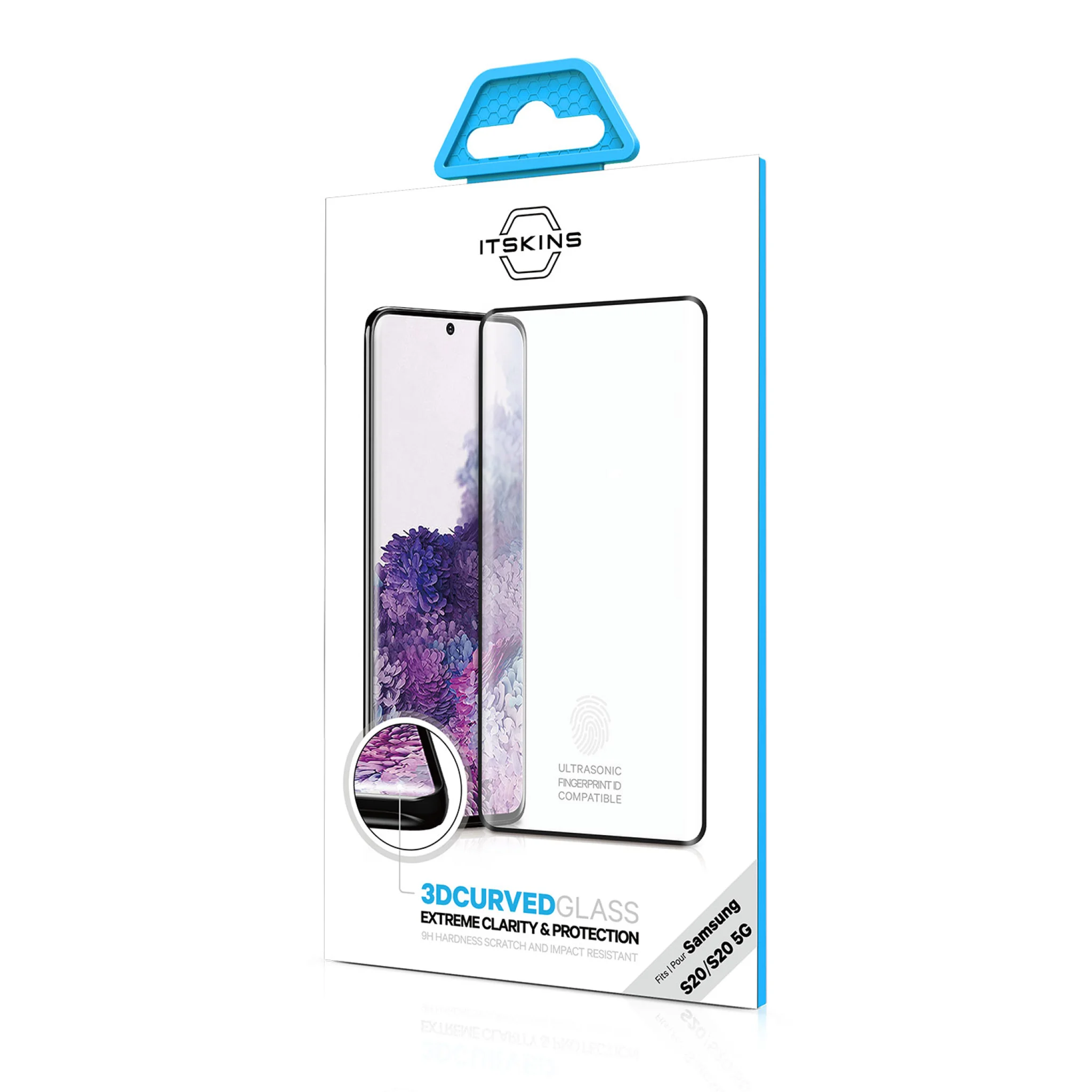 ITSKINS 3D beskyttelsesglas til Samsung Galaxy S20 4G / 5G®