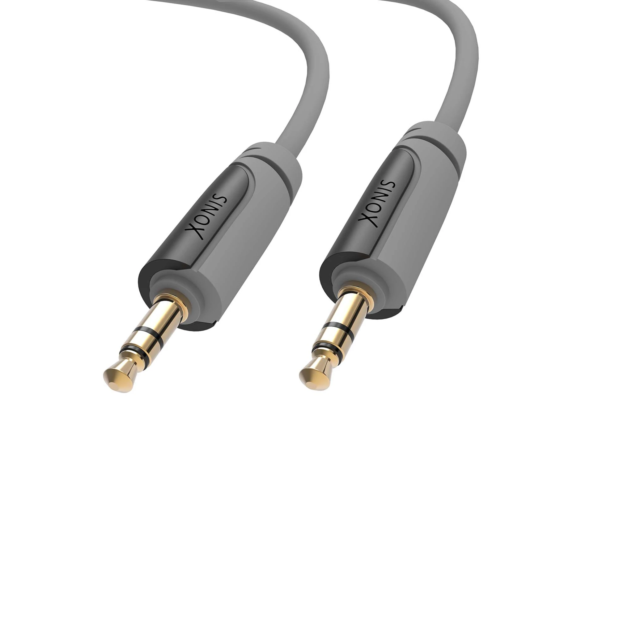 Sinox 3,5 mm kabel. 0,5m. Grå/Svart