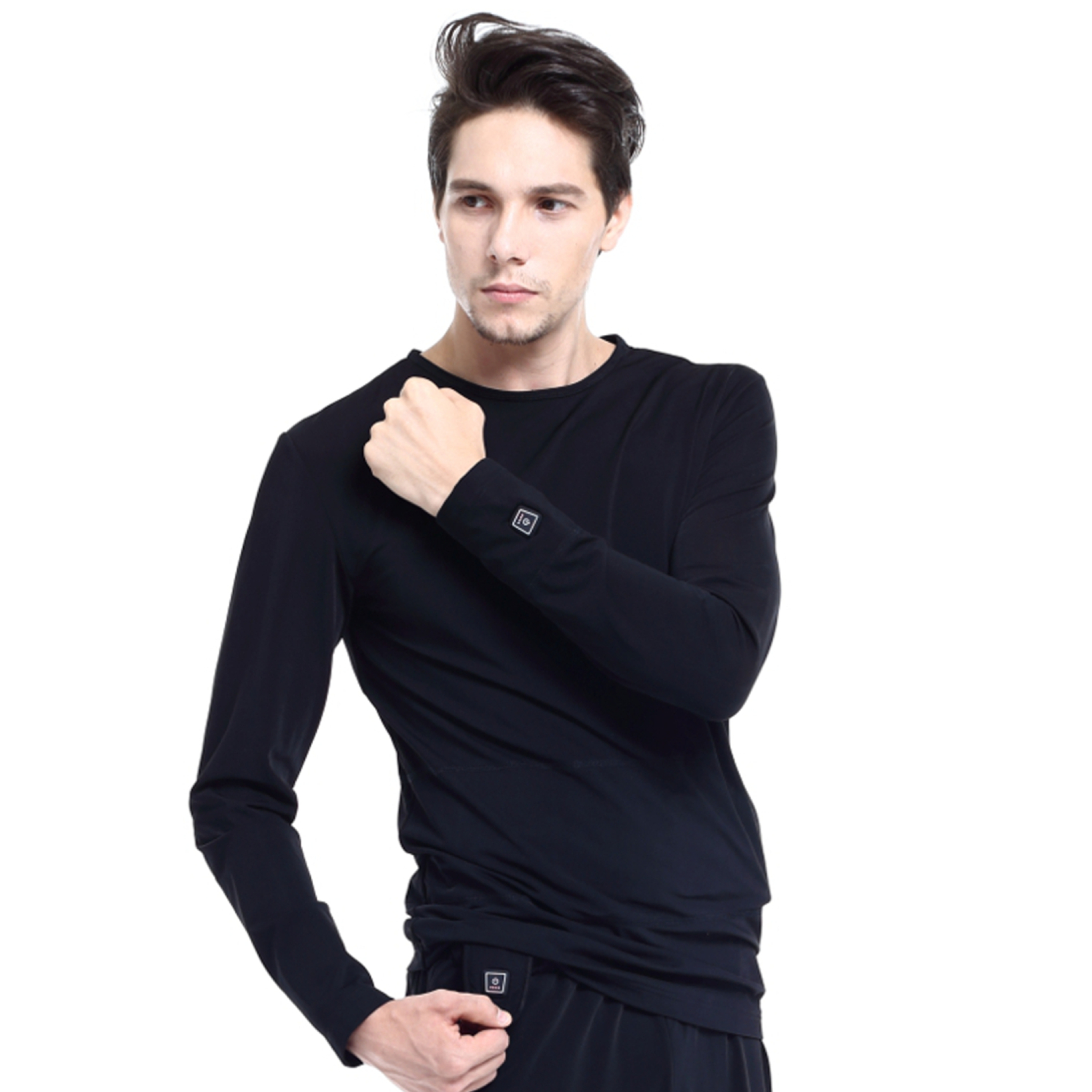 Glovii opvarmet bluse M. Sort