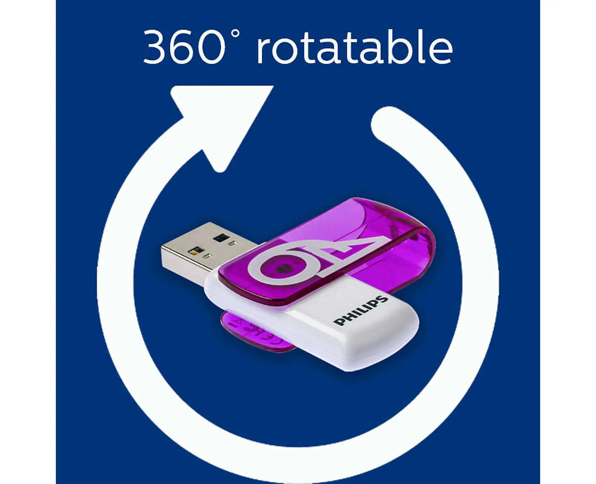 Philips USB Flash Drive. 64GB. Vivid Edition 2.0